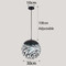 Modern Style LED Pendant Light Metal Ball Painting Shade Dining Room Hotel from Singapore best online lighting shop horizon lights