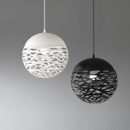 Modern Style LED Pendant Light Metal Ball Painting Shade Dining Room Hotel