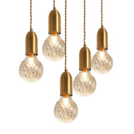 PICO Light-bulb Shape Crystal LED Pendant Light for Living Room, Bedroom & Dining - Modern Style