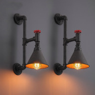 Industrial Style LED Wall Light Metal Water Pipe Vintage Lighting Restaurant