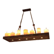JACQUES Imitation Marble Candle-shape Pendant Light for Living Room, Dining Room & Bedroom - Modern Style