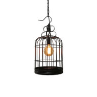SIMPSON Metal Birdcage Pendant Light for Leisure Area, Living & Dining Room - Industrial Style 