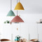 Nordic Style LED Hanging Lights Colorful Aluminum Fixtures Lampshade Dining Living Room