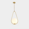 Modern Style LED Pendant Light Milk Glass Ball Copper Shade Corridor Living Room