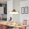 Modern Style LED Gold Pendant Light 4 Versions Metal Lampshade Dining Room Decor