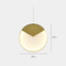 LED Gold Round Pendant Light Metal Lampshade Modern Style from Singapore best online lighting shop horizon lights
