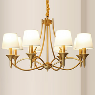 SIMPSON Metal Chandelier for Bedroom, Living & Dining Room - American Country Style 