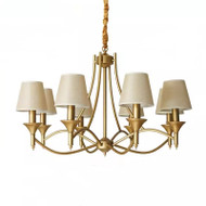 SIMPSON Metal Chandelier for Bedroom, Living & Dining Room - American Country Style 