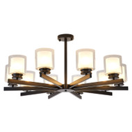 TAYLOR Metal Chandelier Light for Bedroom, Living & Dining Room  - American Style