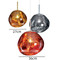 FUOCO Molten Lava Glass Pendant Light for Study & Dining Room - Modern Creative Style 