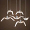 Modern Style LED Pendant Light Resin Seagulls Flying Shade Dining Room Coffee Bar