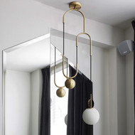LED Pendant Light for Dining Room Restaurant Light Simple Bedroom Hanging lamp Glass Ball LED Lamps Fixtures bedroom