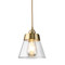 Modern Style LED Pendant Light Elegant Glass Shade Copper Home Decor