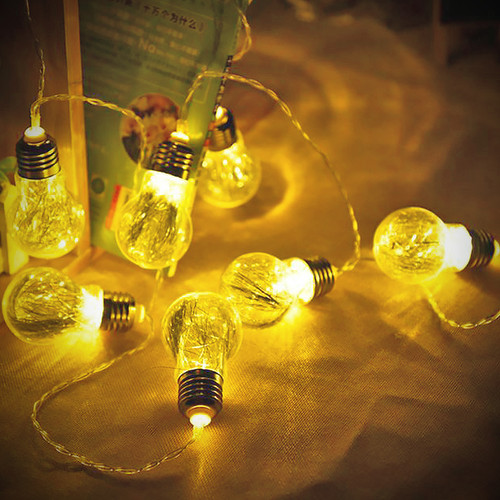 Industrial style Tungsten Bulb string LED Fairy Lights for Wedding, Garland, Party Decor