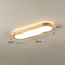 COLBY Dimmable Wooden LED Ceiling Light for Leisure Area, Living Room & Dining - Modern Style