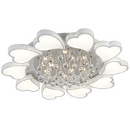 Modern style LED Ceiling Light Iron Acrylic Crystal Flower Shape Dining Room Decor