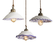 BEAU Porcelain Pendant Light for Living Room, Bedroom & Dining Room - Retro Style
