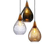 MIEKE Glass Pendant Light for Sitting Room, Dining Room & Study - Modern Style