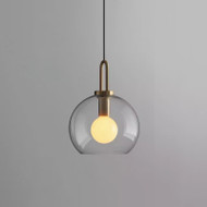 Modern LED Pendant Light Glass Ball Shade Round Cylinder Simple Home Decor