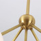 Glass Ball Lampshade Copper Elegant LED Chandelier Light Nordic style Home Decor