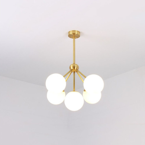 CAROL Brass Ball Pendant Light Modern Style
