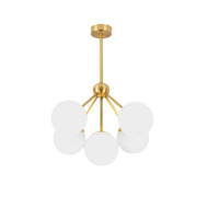 CAROL Brass Ball Pendant Light Modern Style 