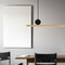 PICARD Copper LED Pendant Light for Study, Sitting Room & Bedroom - Modern Style