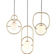 HENRIETTA Iron Pendant Light for Sitting Room, Bedroom & Study - Modern Style
