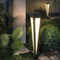 Modern LED Garden Lawn Lamp Triangle Cone Waterproof Solar Energy