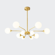 BESSIE Glass Chandelier Light for Living Room & Dining - Modern Style