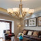 JUSTIN Marble Shade LED Chandelier Light American Living room