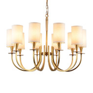 HOWARD Brass Chandelier for Sitting Room, Bedroom & Study - Modern Style