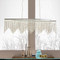 ANNETTE Crystal Bead Chandelier Light for Study, Bedroom & Dining - Post-Modern Style 