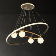 GRAHAM Dimmable Aluminium Chandelier Light for Bedroom & Living Room - Modern Style