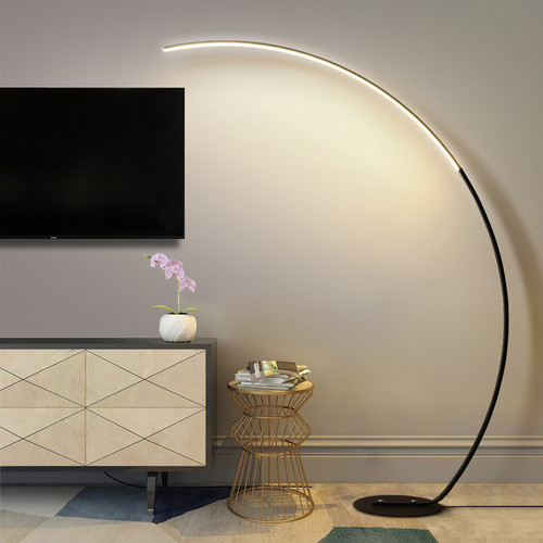 Modern Simple Floor Lamp Aluminum Line Lamp Body LED Chip Light from Singapore best online lighting shop horizon lights