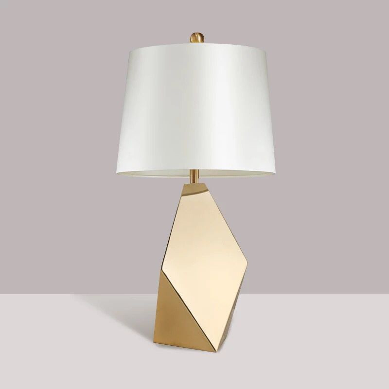 Modern Table Lamp Fabric Shade Creative Villa Living Room Bedroom