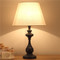 American style LED Table Lamp Fabric Shade Metal Lamp Body Bedroom Lights
