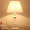 American style LED Table Lamp Fabric Shade Metal Lamp Body Bedroom Lights