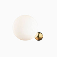 Modern Simple LED Table Lamp Glass Double Ball Metal Bedroom Study Room Decor