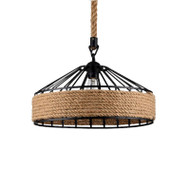 ALFRED Hemp Rope Pendant Light for Bedroom, Sitting Room & Study - American Countryside Style