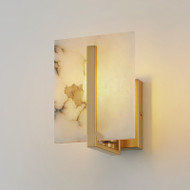American LED Wall Lamp Marble Brass Luxurious Design Living room Corridor