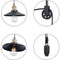 Industrial Style LED Wall Lamp Pulley Rope Metal Lamp Edison E27 Bulb Lamp