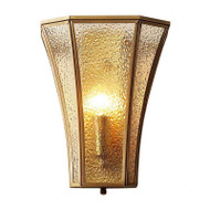American Style LED Wall Lamp Glass Shade Brass Lamp Hallway Corridor Decor