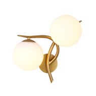 HAYES Glass Orb Wall Light for Living Room, Bedroom & Study - Modern Style