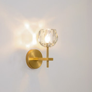 Modern LED Wall Lamp Crystal Shade G9 Bulb Lamp Living Room Bedroom Decor 