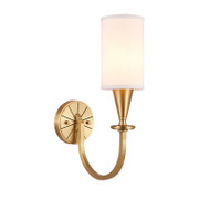 HAMILTON Brass LED Wall Light for Study, Living Room & Bedroom - American Style