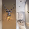American LED Wall Lamp Gold/Silver Resin Deer Head Light Home Decoration from Singapore best online lighting shop horizon lights