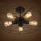 Retro LED Ceiling Light Fan Shape Edison bulb Loft Vintage Bar Restaurants Workshop Decor