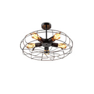 ASTRID Fan Ceiling Light for Dining Room, Bar & Shop - Retro Style