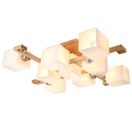 DEUX Glass Ceiling Light for Living Room, Bedroom & Study - Modern Style
